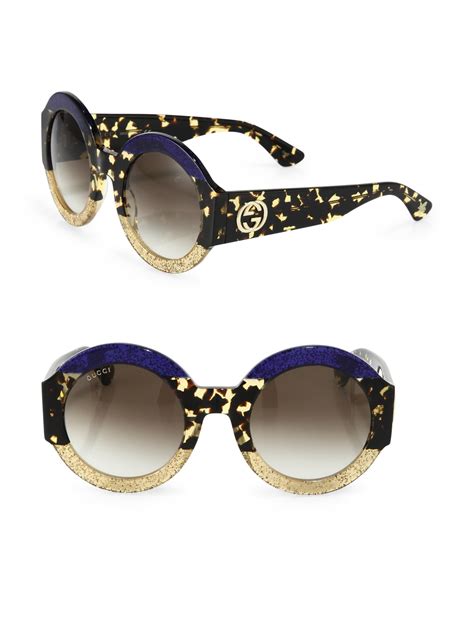 gucci women's oversize round sunglasses.